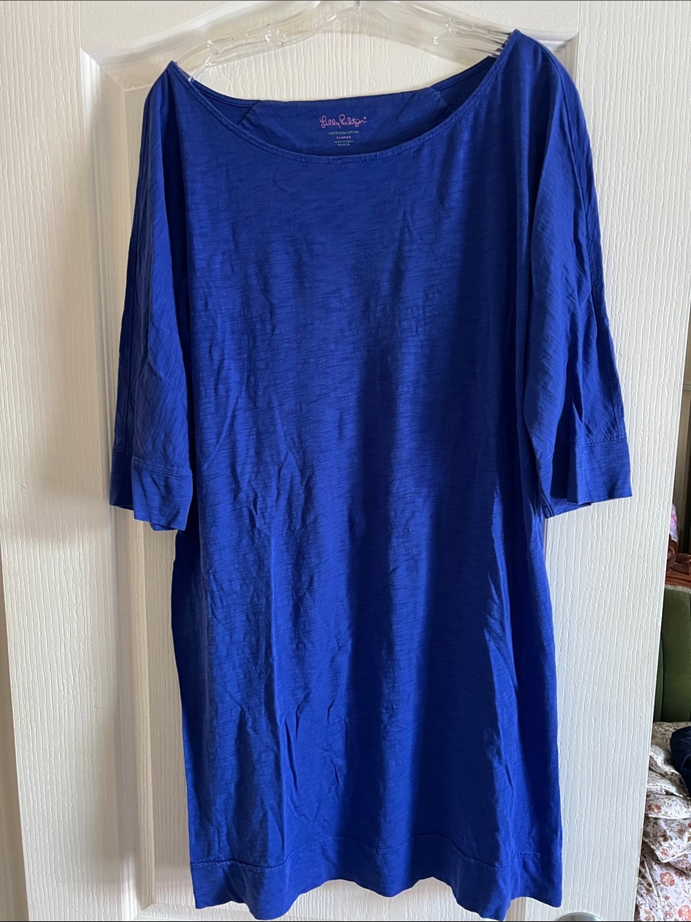 🪁Lilly Pulitzer royal blue cotton dress/tunic XL🪁